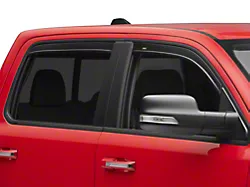 Low Profile Ventvisor Window Deflectors; Front and Rear; Dark Smoke (19-24 RAM 1500 Crew Cab)