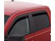 Low Profile Ventvisor Window Deflectors; Front and Rear; Dark Smoke (19-24 RAM 1500 Quad Cab)