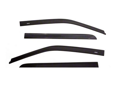 Low Profile Ventvisor Window Deflectors; Front and Rear; Matte Black (09-18 RAM 1500 Quad Cab)