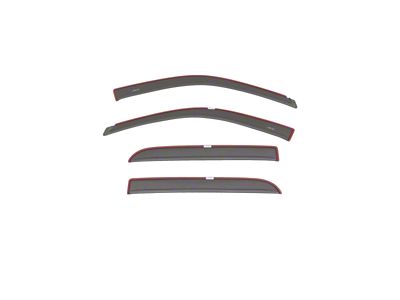 Low Profile Color-Match Ventvisor Window Deflectors; Front and Rear; Granite Crystal Metallic (19-24 RAM 1500 Crew Cab)