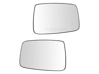 Manual Mirror Glass; Driver and Passenger Side (11-18 RAM 1500)