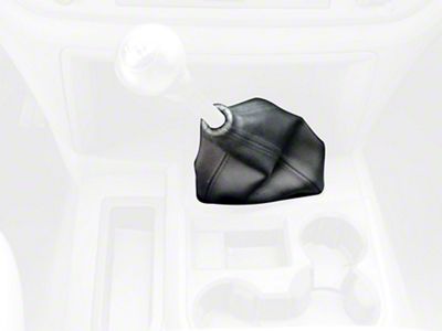 Manual Transmission Shifter Boot; Black Leather with Black Stitching (02-08 RAM 1500)