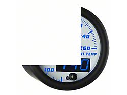 MaxTow Transmission Temperature Gauge; White and Blue (Universal; Some Adaptation May Be Required)