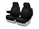 ModaCustom Wetsuit Front Seat Covers; Black (09-18 RAM 1500 w/ Non-Recessed Headrest Bucket Seats)