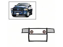 Modular Grille Guard with 5.30-Inch Red Round Flood LED Lights; Black (02-05 RAM 1500)