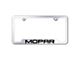 MOPAR License Plate Frame; Chrome (Universal; Some Adaptation May Be Required)