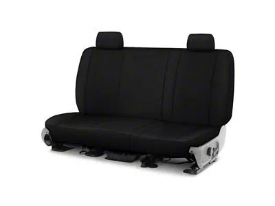 Neosupreme Custom 2nd Row Bench Seat Covers; Black/Black (19-24 RAM 1500 Quad Cab)