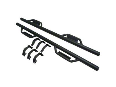 Nerf Side Step Bars; Black (09-18 RAM 1500 Crew Cab)