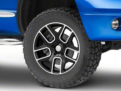 Night Edition Style Gloss Black Machined 5-Lug Wheel; 20x9; 19mm Offset (02-08 RAM 1500, Excluding Mega Cab)