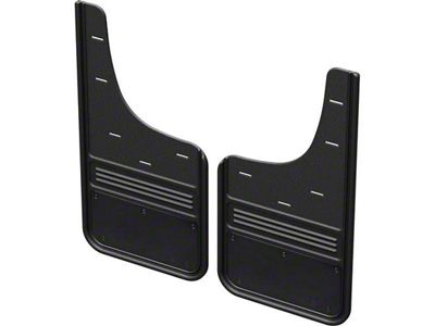 No-Drill Mud Flaps with Black Plate; Front (19-25 RAM 1500, Excluding RHO & TRX)