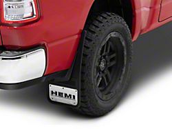 No-Drill Mud Flaps with HEMI Logo; Rear (19-24 RAM 1500, Excluding TRX)