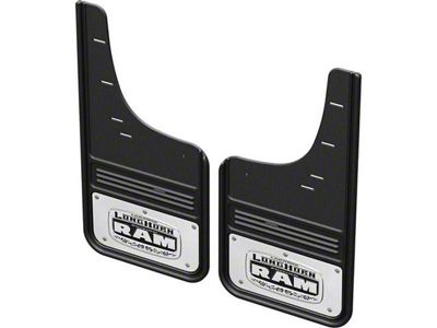 No-Drill Mud Flaps with Longhorn Logo; Rear (19-24 RAM 1500, Excluding TRX)