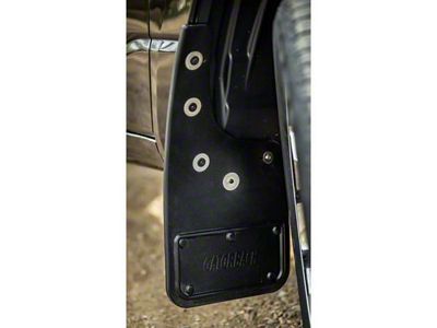No-Drill Mud Flaps with RAM Text Logo; Front (19-25 RAM 1500, Excluding RHO & TRX)