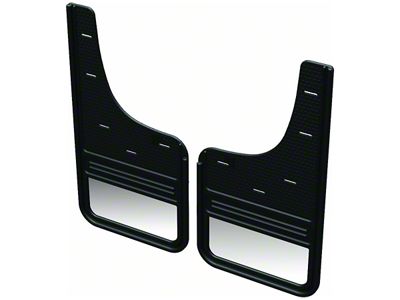 No-Drill Mud Flaps with Stainless Plate; Front (19-25 RAM 1500, Excluding RHO & TRX)