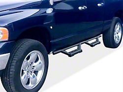 Octagon Tube Drop Style Nerf Side Step Bars; Black (02-08 RAM 1500 Quad Cab)