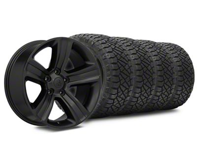 20x9 OE 5-Spoke Style Wheel & 33in NITTO All-Terrain Ridge Grappler A/T Tire Package (09-18 RAM 1500)