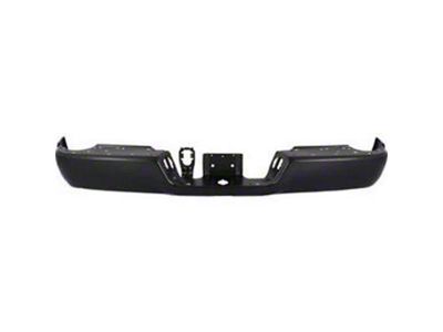 OE Certified Replacement Rear Bumper; Not Pre-Drilled for Backup Sensors; Black (09-18 RAM 1500 w/o Factory Dual Exhaust)