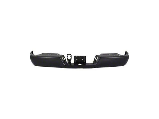 OE Certified Replacement Rear Bumper; Not Pre-Drilled for Backup Sensors; Black (09-18 RAM 1500 w/o Factory Dual Exhaust)