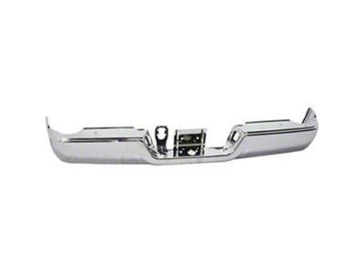 OE Certified Replacement Rear Bumper; Not Pre-Drilled for Backup Sensors; Chrome (09-18 RAM 1500 w/o Factory Dual Exhaust)