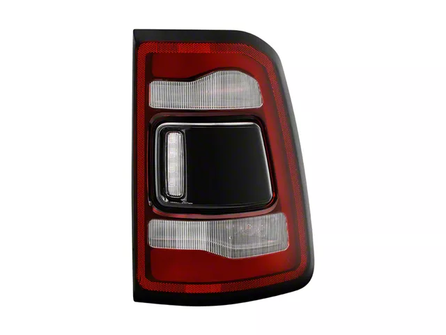 OE Rebel Style LED Tail Light; Black Housing; Red/Clear Lens; Passenger Side (19-24 RAM 1500 w/ Factory LED Tail Lights & w/o Blind Spot Sensors)