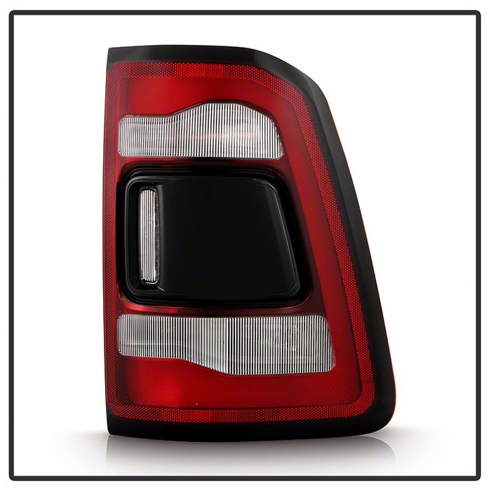 KARPAL Right Passenger Side LED Tail Light For Dodge RAM 1500 2019-2024 – Black Housing, W/Blind Spot