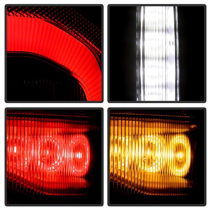 RAM 1500 OE Rebel Style LED Tail Light; Black Housing; Red