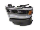 OE Style Full LED DRL Headlight; Black Housing; Clear Lens; Driver Side (19-22 RAM 1500 w/ Factory Non-Projector LED Headlights)