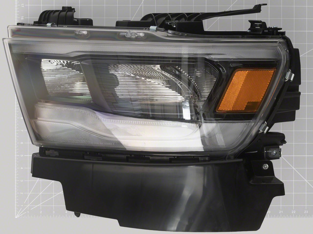 thumbnail image 2 of LED Headlight Assembly Driver Left Side For Dodge Ram 1500 2019-2023 W/ DRL 2 of 3