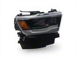 OE Style Full LED DRL Headlight; Black Housing; Clear Lens; Passenger Side (19-22 RAM 1500 w/ Factory Non-Projection LED Headlights)