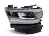 OE Style Full LED Headlight with DRL; Chrome Housing; Clear Lens; Driver Side (19-24 RAM 1500 w/ Factory LED Headlights)