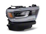 OE Style Full LED Headlight with DRL; Chrome Housing; Clear Lens; Passenger Side (19-24 RAM 1500 w/ Factory LED Headlights)