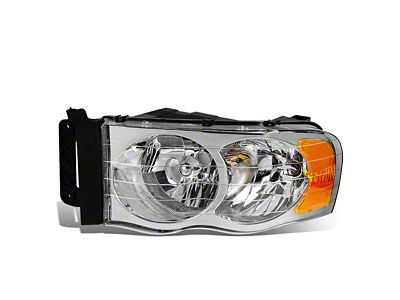 OE Style Headlight; Black Housing; Clear Lens; Driver Side (02-05 RAM 1500)