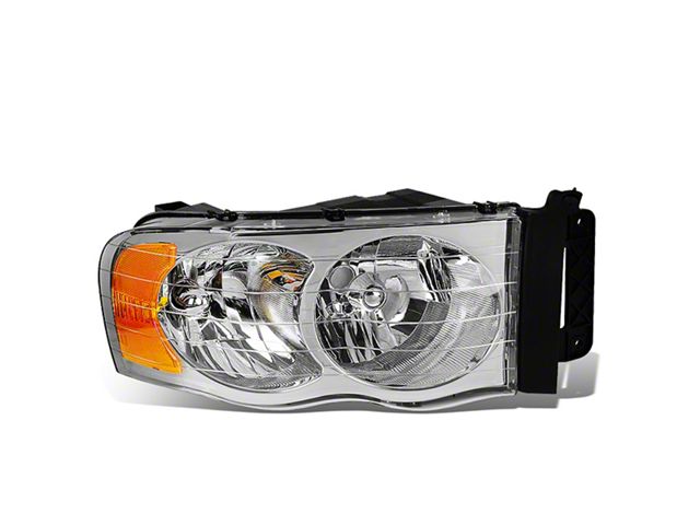 OE Style Headlight; Black Housing; Clear Lens; Passenger Side (02-05 RAM 1500)