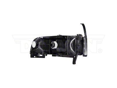 OE Style Headlight; Chrome Housing; Clear Lens; Driver Side (94-01 RAM 1500, Excluding Sport)