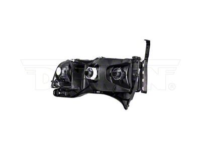 OE Style Headlight; Chrome Housing; Clear Lens; Driver Side (99-01 RAM 1500 Sport)