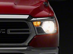OE Style Headlight; Chrome Housing; Clear Lens; Driver Side (19-24 RAM 1500 Big Horn, Tradesman)