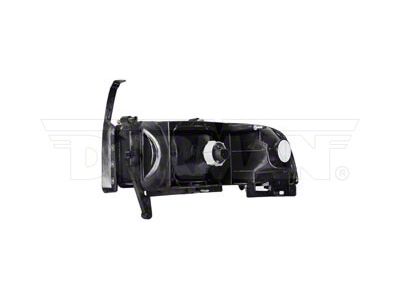 OE Style Headlight; Chrome Housing; Clear Lens; Passenger Side (94-01 RAM 1500, Excluding Sport)