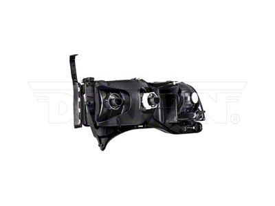 OE Style Headlight; Chrome Housing; Clear Lens; Passenger Side (99-01 RAM 1500 Sport)