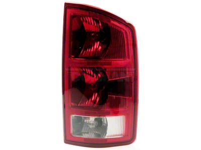OE Style Tail Light; Chrome Housing; Red/Clear Lens; Passenger Side (02-06 RAM 1500)