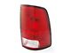 CAPA Replacement Tail Light; Chrome Housing; Red/Clear Lens; Driver Side (09-18 RAM 1500 w/ Factory Halogen Tail Lights)