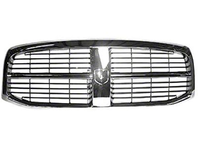 OE Certified Replacement Upper Replacement Grille Shell; Chrome (06-08 RAM 1500)