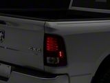 OEM Style LED Style Tail Lights; Chrome Housing; Dark Red Lens (09-18 RAM 1500 w/ Factory Halogen Tail Lights)