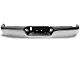 OEM Style Steel Rear Bumper; Not Pre-Drilled for Backup Sensors; Chrome (09-18 RAM 1500 w/o Factory Dual Exhaust)