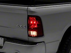 OEM Style Tail Light; Chrome Housing; Red/Clear Lens; Passenger Side (09-18 RAM 1500 w/ Factory Halogen Tail Lights)