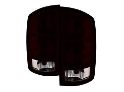 OEM Style Tail Lights; Chrome Housing; Red Smoked Lens (02-06 RAM 1500)