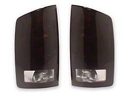 OEM Style Tail Lights; Chrome Housing; Red Smoked Lens (02-06 RAM 1500)