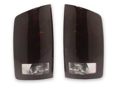 OEM Style Tail Lights; Chrome Housing; Red Smoked Lens (02-06 RAM 1500)