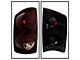 OEM Style Tail Lights; Chrome Housing; Red Smoked Lens (07-08 RAM 1500)
