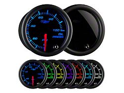Oil Pressure Gauge; Tinted 7 Color (Universal; Some Adaptation May Be Required)