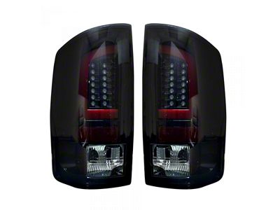 OLED Tail Lights; Chrome Housing; Smoked Lens (02-06 RAM 1500)